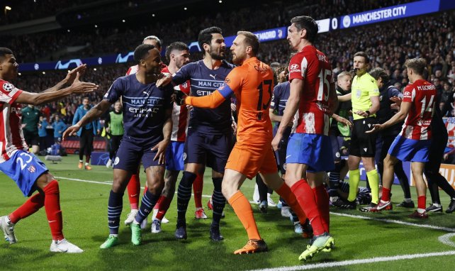 Moment de tension entre l'Atlético et City