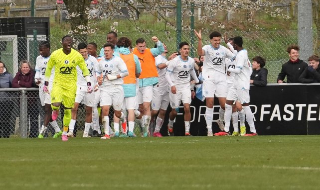 L'OM célèbre le but de Darryl Bakola en Coupe Gambardella