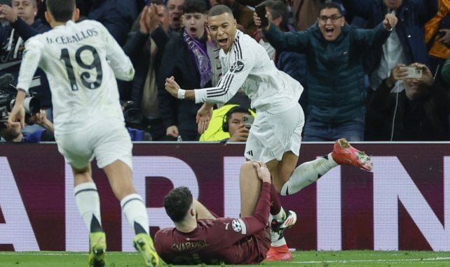 Kylian Mbappé, triple buteur contre Manchester City