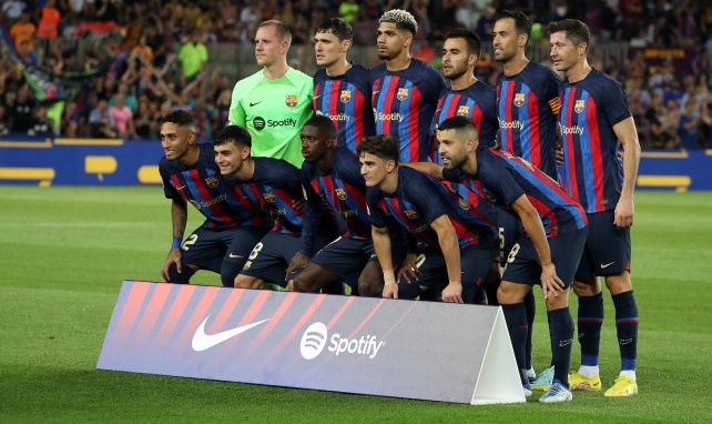 Photo d'équipe du Barça saison 2022-2023.