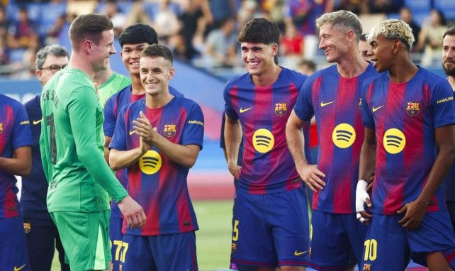 Les joueurs du FC Barcelone