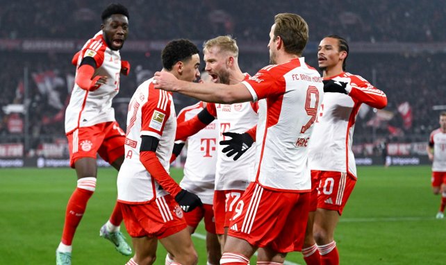 Le Bayern Munich, célébrant un but