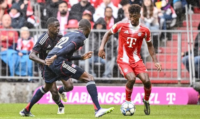 Kingsley Coman avec le Bayern Munich face à l'OL