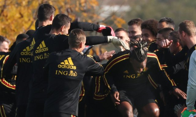 L'équipe belge lors d'un entraînement