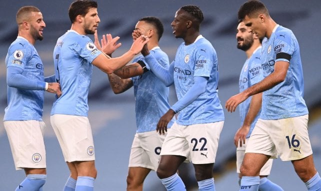 Benjamin Mendy sous les couleurs de Manchester City. 