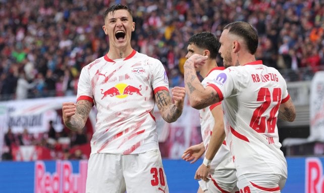 Benjamin Šeško avec Leipzig