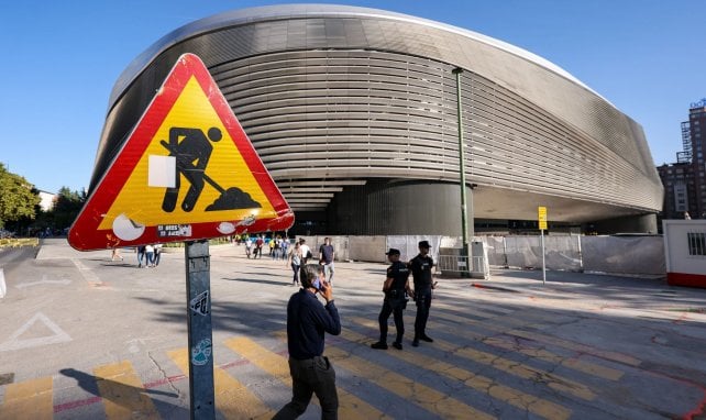 Le stade Bernabéu en travaux