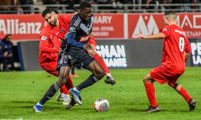 Emmanuel Biumla en action en Coupe de France