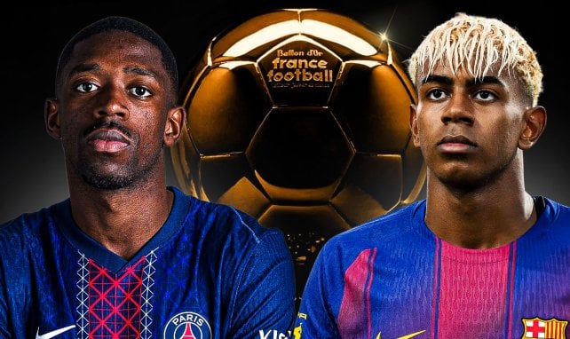 Ousmane Dembélé (PSG) et Lamine Yamal (FC Barcelone)