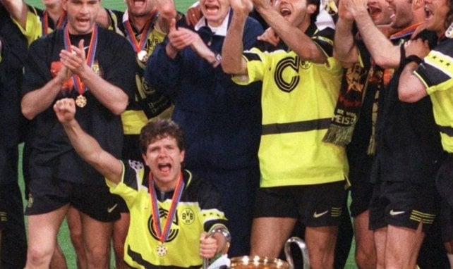 Le Borussia Dortmund, vainqueur de la Ligue des champions 1997