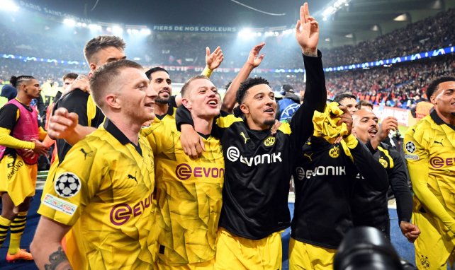 La joie des joueurs du Borussia Dortmund après la qualification face au PSG.