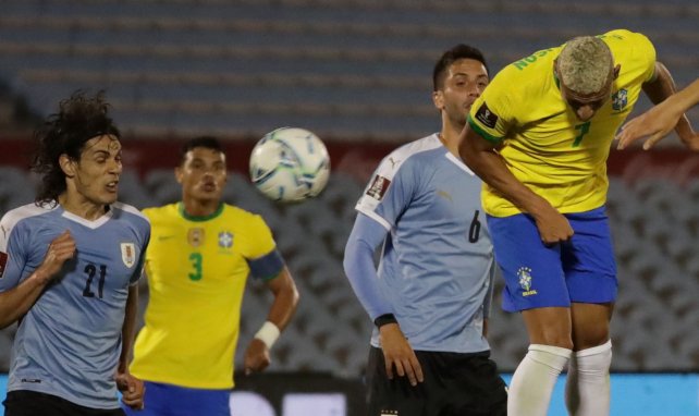 Richarlison a marqué face à l'Uruguay de Cavani