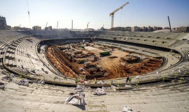 Le Camp Nou en travaux