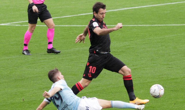Mikel Oyarzabal en action contre le Celta de Vigo