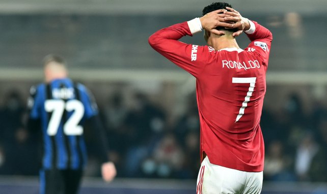Cristiano Ronaldo frustré après le but de Josip Ilicic pour l'Atalanta Bergame.