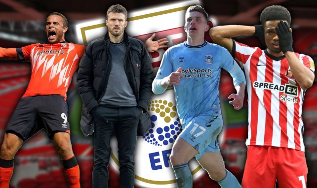 Carlton Morris (Luton Town), Michael Carrick (Middlesbrough), Viktor Gyokeres (Coventry) et Amad Diallo (Sunderland)