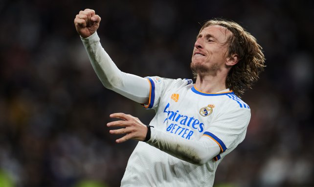 Luka Modric sous le maillot du Real Madrid.