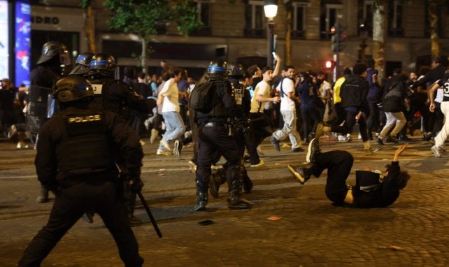 Débordements sur les Champs après la victoire du PSG
