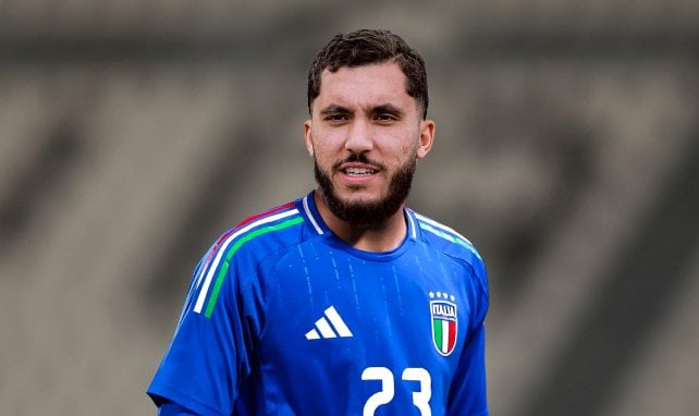 Rayan Cherki sous le maillot de l'Italie