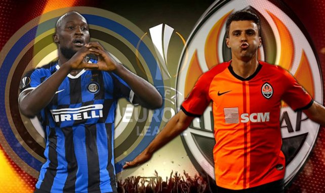 Romelu Lukaku (Inter) et Júnior Moraes (Shakhtar)