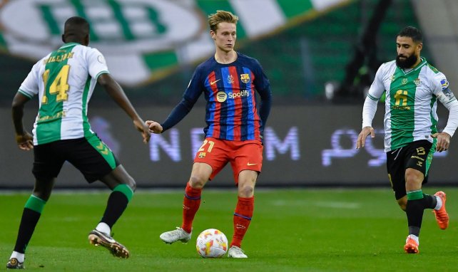 Frenkie de Jong, sous le maillot du Barça, face au Real Betis