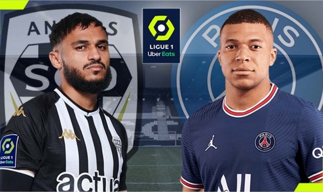 Sofiane Boufal (Angers) face à Kylian Mbappé (PSG)