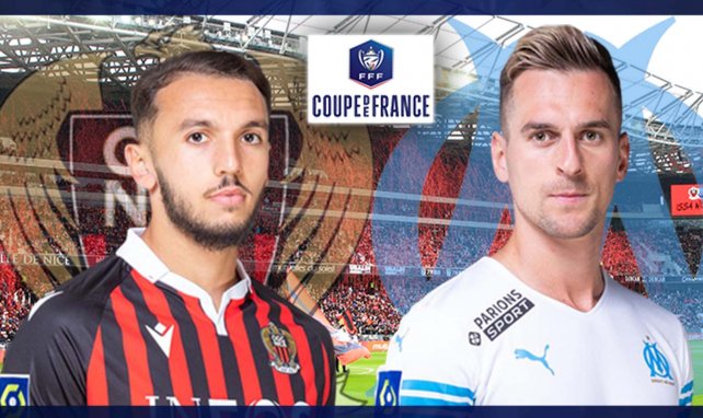 Amine Gouiri (Nice) et Arkadiusz Milik (Marseille)