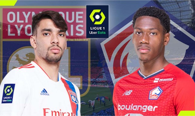 Lucas Paquetá (OL) et Jonathan David (LOSC)