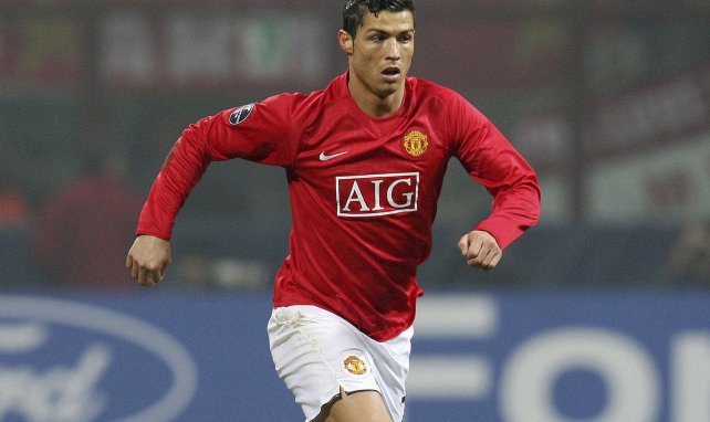 Cristiano Ronaldo avec Manchester United en février 2009