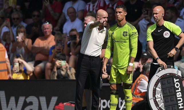 Erik ten Hag donne ses ultimes consignes à Cristiano Ronaldo