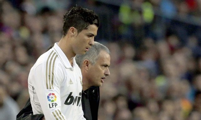 Cristiano Ronaldo et José Mourinho ensemble au Real Madrid en 2012