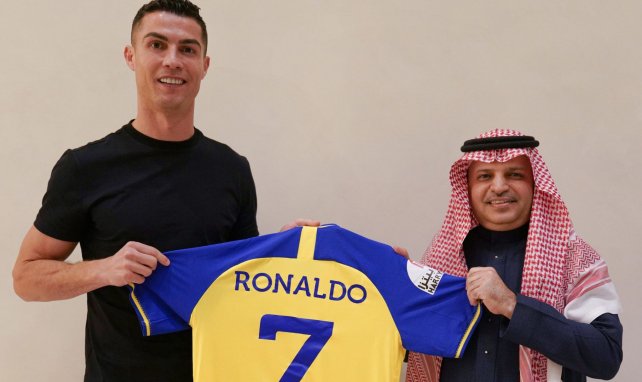 Cristiano Ronaldo lors de sa signature avec Al-Nassr, en Arabie saoudite