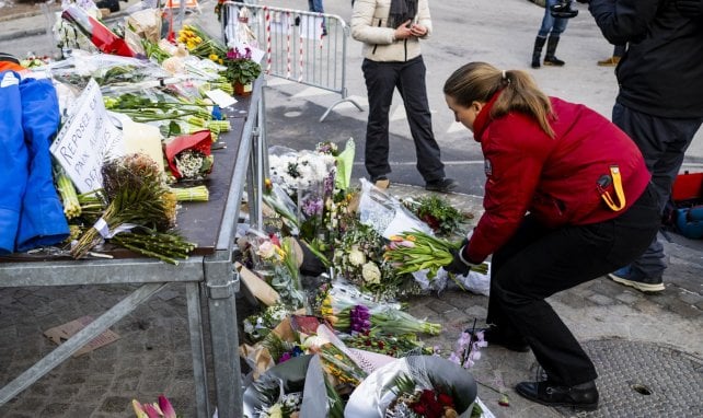 Des dépôts de fleurs à Crans-Montana