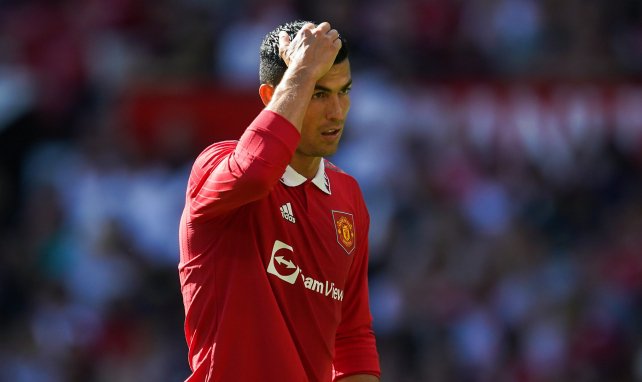 Cristiano Ronaldo sous le maillot de Manchester United. 