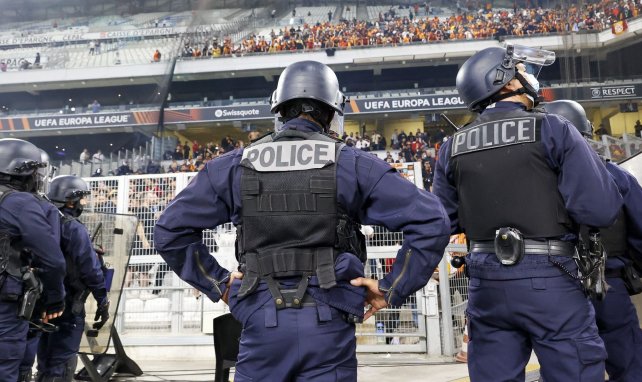 La police était de sortie au Vélodrome contre Galatasaray