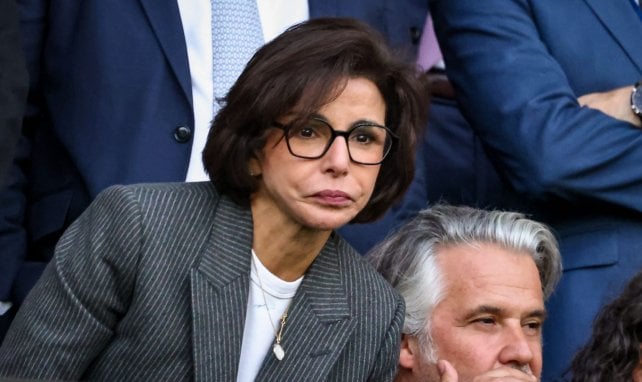 Rachida Dati dans les tribunes du Parc des Princes