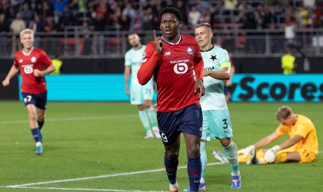 Jonathan David, premier buteur du soir contre le Slavia