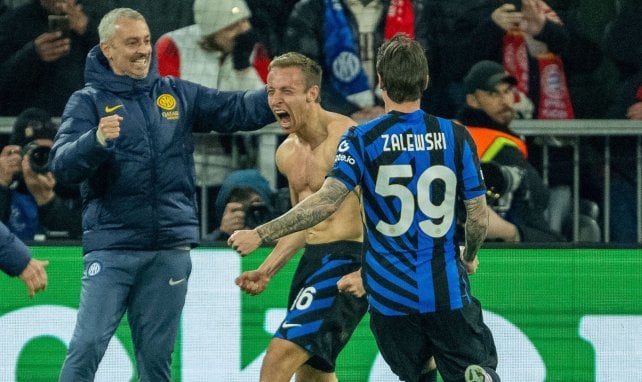 Davide Frattesi, buteur contre le Bayern