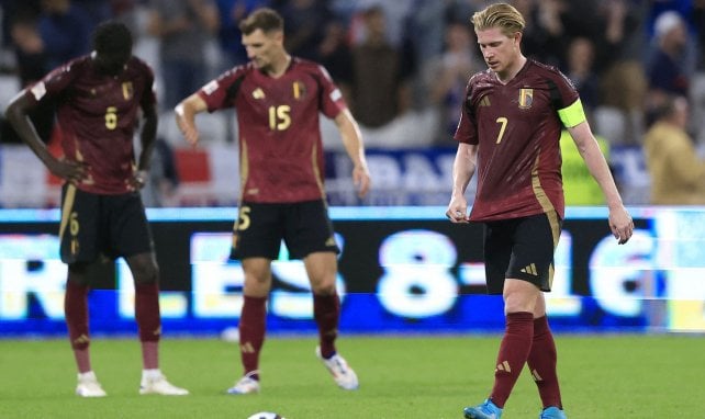 Kevin De Bruyne dépité avec la Belgique