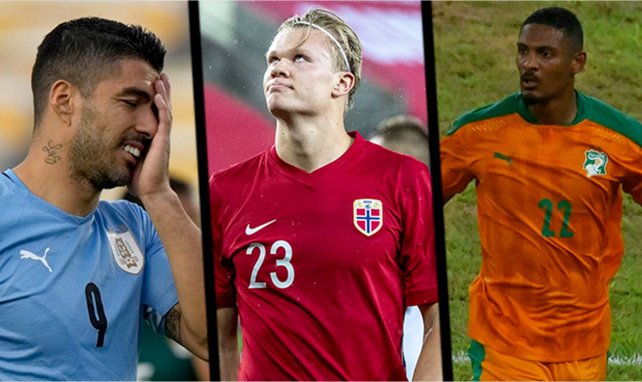 Suarez (Uruguay), Haaland (Norvège) et Haller (Côte d'Ivoire)