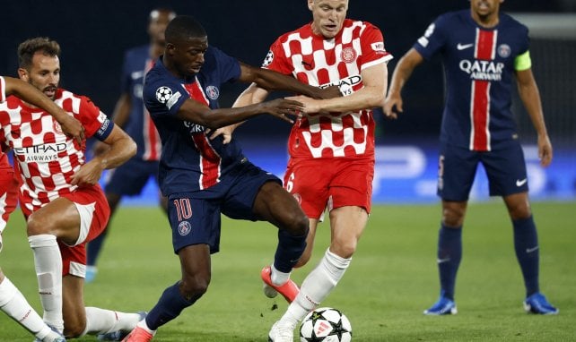 Ousmane Dembélé en action avec le PSG.