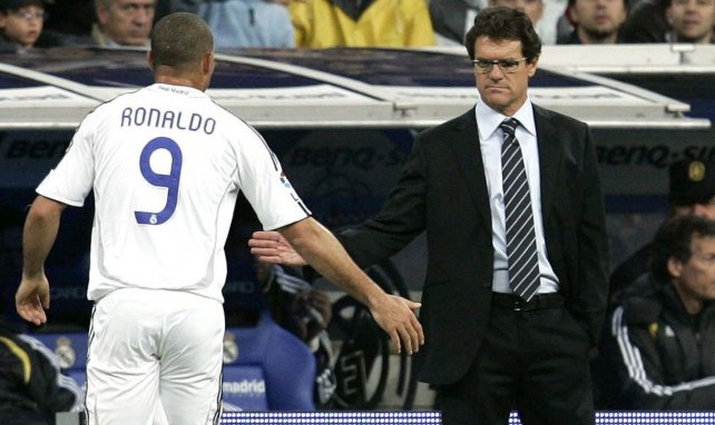 Capello avec Ronaldo au Real Madriod