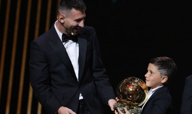 Lionel Messi et son fils