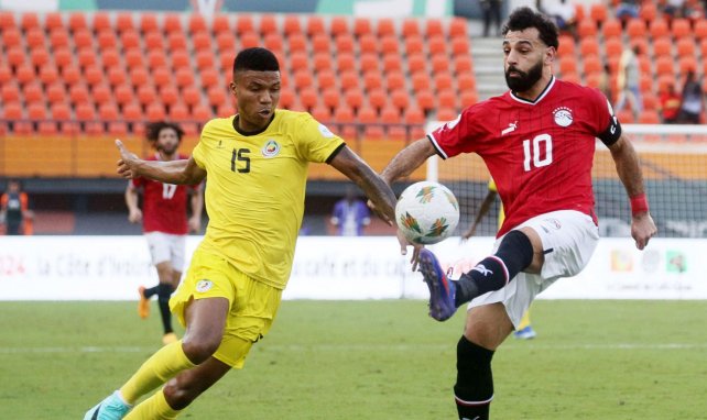 Mohamed Salah en action avec l'Égypte