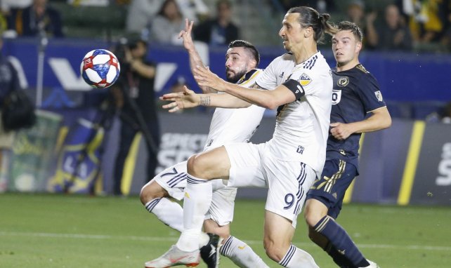 Romain Alessandrini et Zlatan Ibrahimovic avec le Los Angeles Galaxy