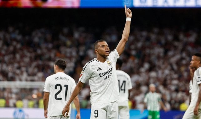 Kylian Mbappé, avec le Real Madrid.