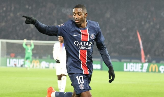 Ousmane Dembélé avec le PSG