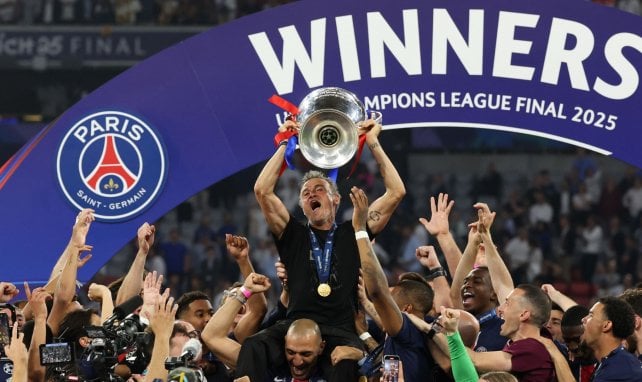 Luis Enrique avec le PSG