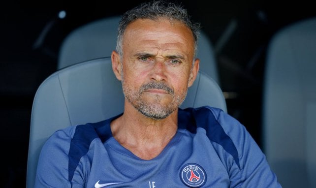 Luis Enrique avec le PSG