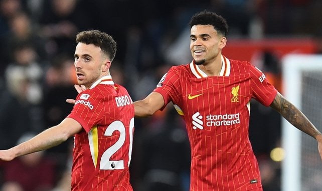 Diogo Jota et Luis Diaz